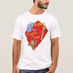 Lauf den Radiergummi ist hier Lustige Schule T-Shirt
