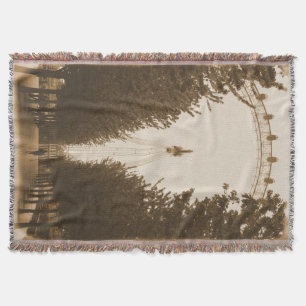 Lauf der Linie - London Eye Throw Blanket Decke