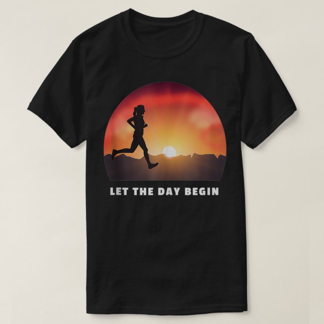 Lauf des Motivationsgeschenks Läufer zum Marathon  T-Shirt (Design vorne)