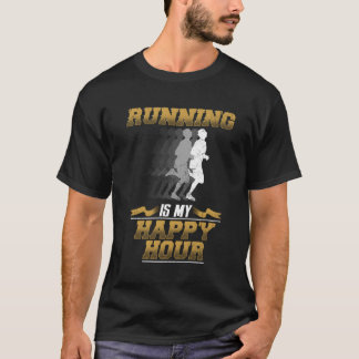 Lauf ist mein glücklicher Stundenläufer T-Shirt
