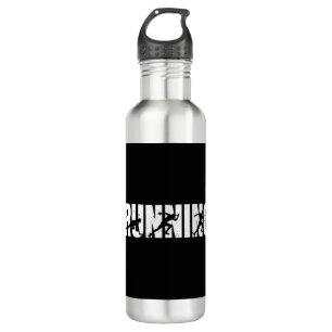 Lauf  Läufer  Marathon Edelstahlflasche