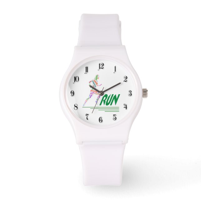Lauf Mädchen, renne Armbanduhr (Vorderseite)