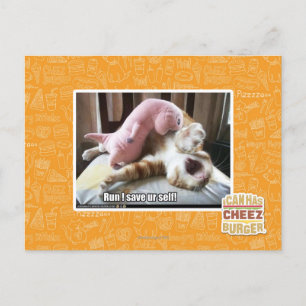 Lauf! Rett dich! Postkarte