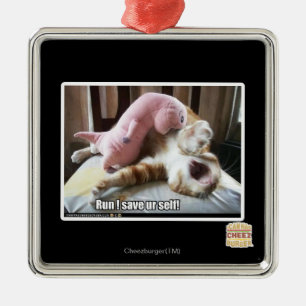 Lauf! Rett dich selbst! Ornament Aus Metall