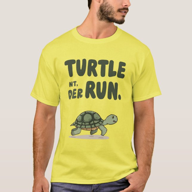 Lauf Schildkröte T-Shirt (Vorderseite)