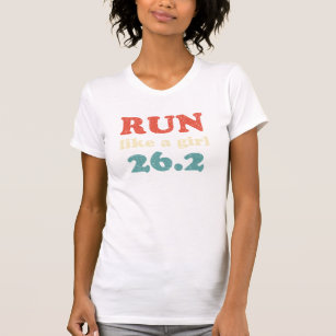 Lauf wie ein Mädchen 26.2 T-Shirt