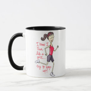Lauf wie ein Mädchen Tasse