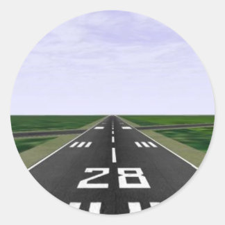 Laufbahn Runder Aufkleber