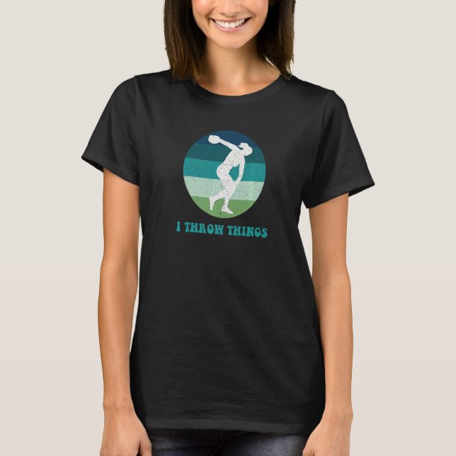 Laufbahn- und Felddiskus-Thrower 1 T-Shirt (Vorderseite)