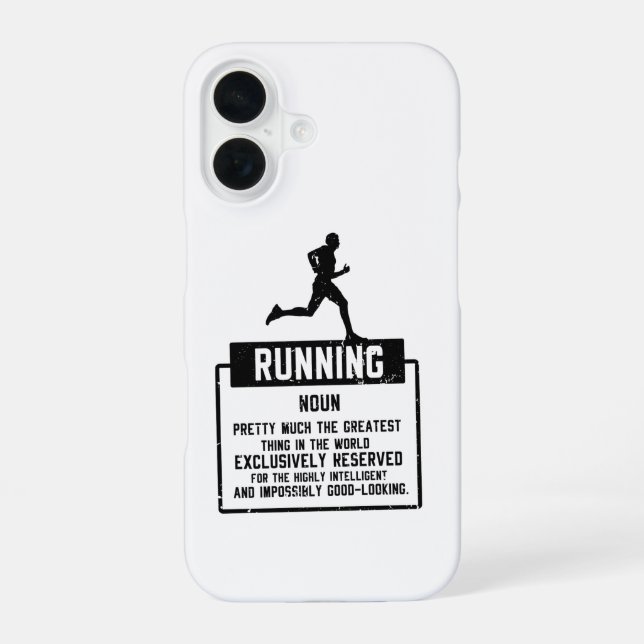 Laufdefinition iPhone 16 Hülle (Rückseite)