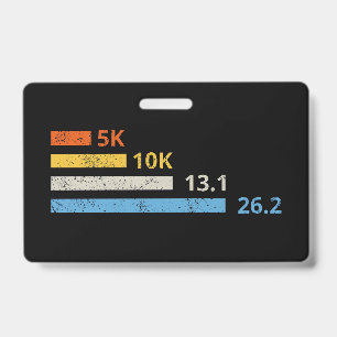 Laufdistanzen I - 5K 10K 13,1 26,2 Marathonläufer Ausweis