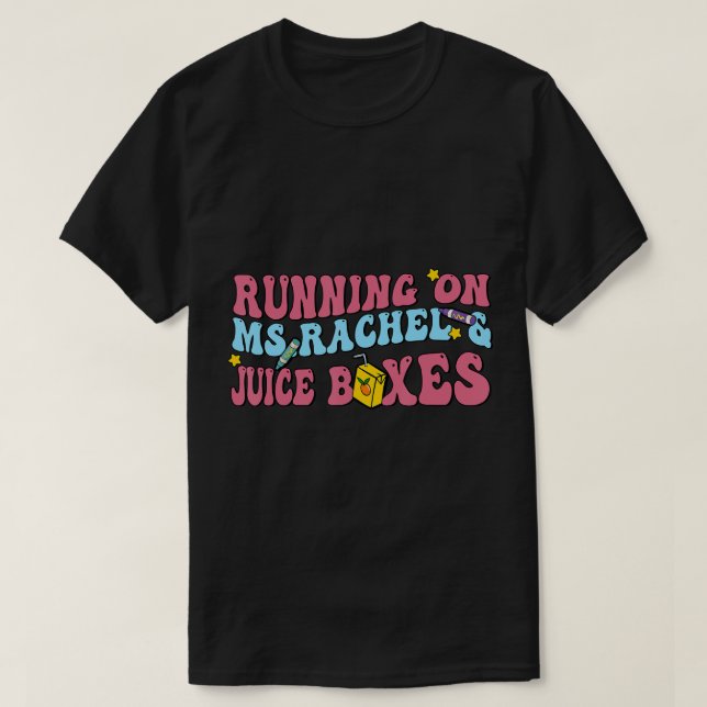 Laufen auf Frau Rachel und T - Shirt für Saftkäste (Design vorne)