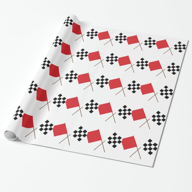 Laufen der Flaggen Geschenkpapier (Ungerollt)