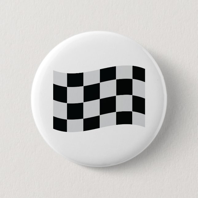 Laufen der Schachbrettflagge Button (Vorderseite)
