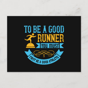 Laufen - Ein guter Läufer sein Postkarte