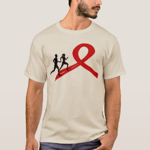Laufen für ein Ursachen-T - Shirt-Rot T-Shirt