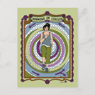 Laufen in Circles_A_ Postkarte