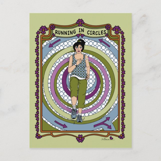 Laufen in Circles_A_ Postkarte (Vorderseite)