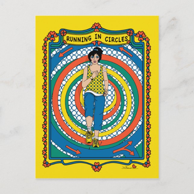 Laufen in Circles_B_ Postkarte (Vorderseite)