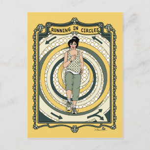 Laufen in Circles_C_ Postcard Postkarte