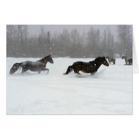 Laufen in den Schnee Karte