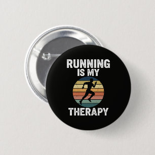 Laufen ist meine Therapie Button
