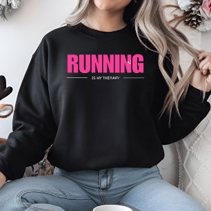 Laufen ist meine Therapie Geschenke für Marathonlä Sweatshirt