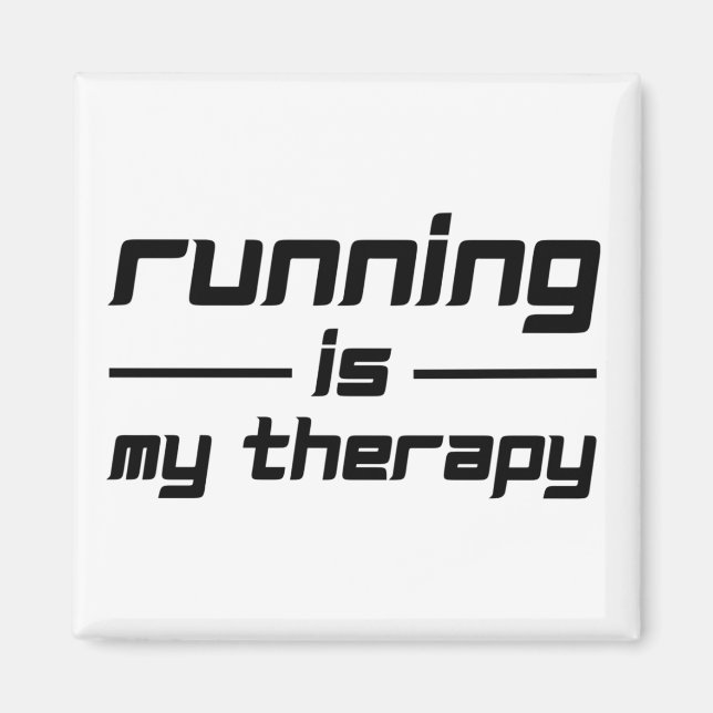 Laufen ist meine Therapie Magnet (Vorne)