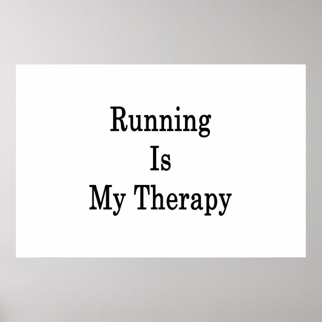 Laufen ist meine Therapie Poster (Vorne)
