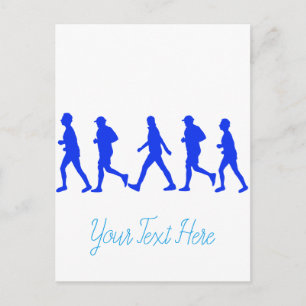 Laufen Joggen Workout Postkarte