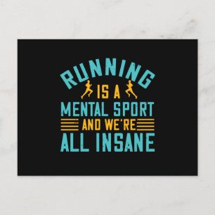 Laufen - Laufen ist ein mentaler Sport Postkarte