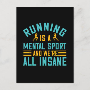 Laufen - Laufen ist ein mentaler Sport Postkarte
