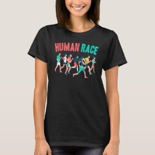Laufen - Menschliche Rasse - Joggen - Laufen - Mar T-Shirt