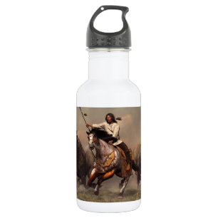 Laufen mit Büffel Edelstahlflasche