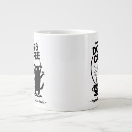 Laufen mit Hunden und Kaffee Jumbo-Tasse