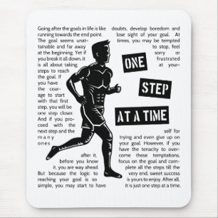 Laufen nach Zielen Motivierend Inspirierend Mousepad
