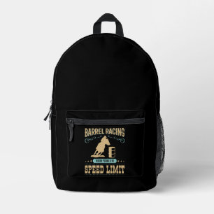 Laufen ohne Geschwindigkeitsbegrenzung Bedruckter Rucksack