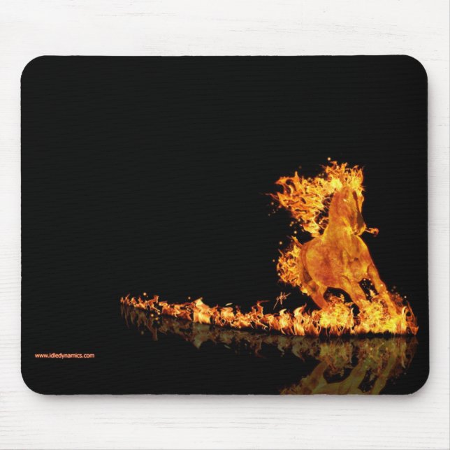 Laufen Sie das Feuer - Mausunterlage Mousepad (Vorne)