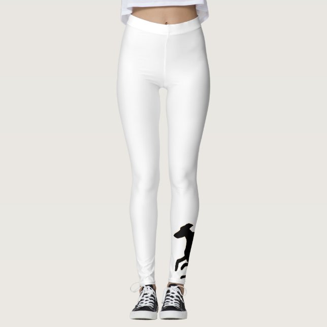 Laufen Sie mit dem Windhund Leggings (Vorderseite)