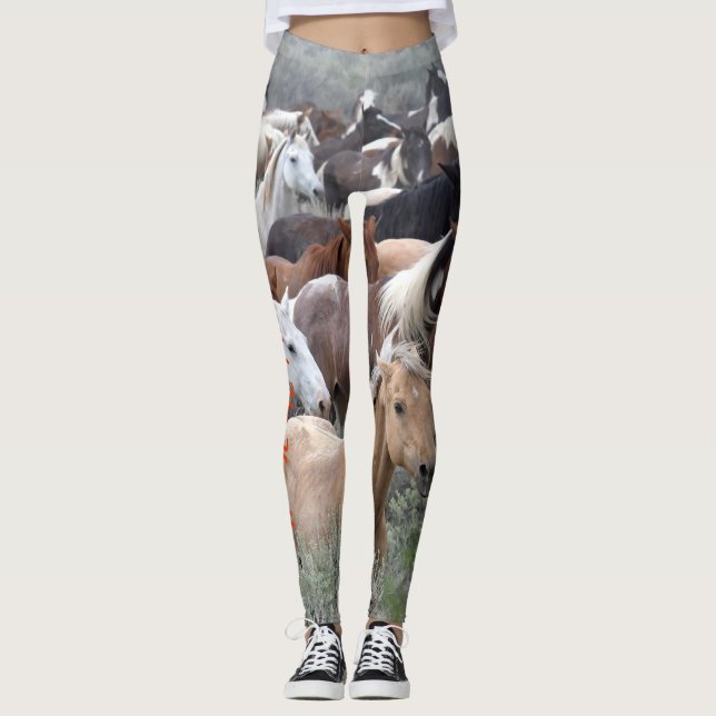 Laufen Sie mit Ihrem Herzen! Leggings (Vorderseite)