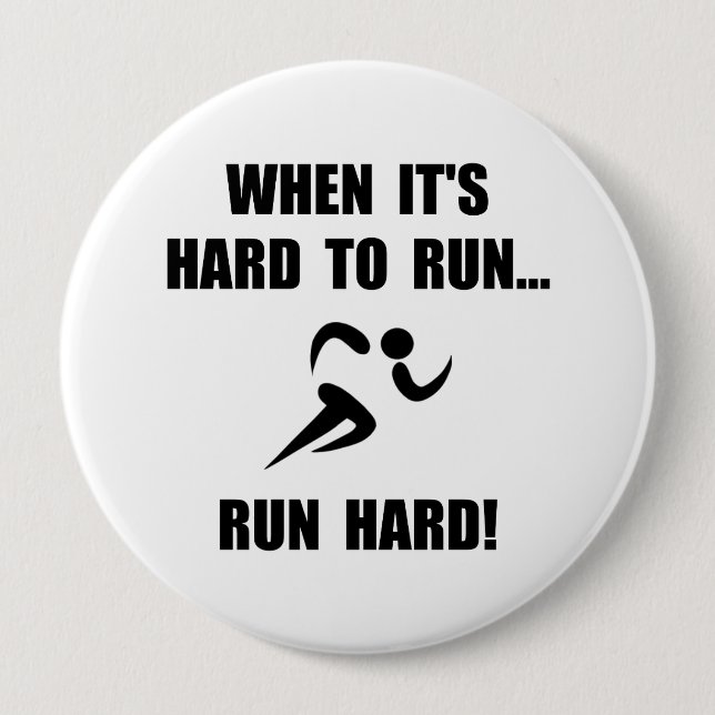 Laufen Sie stark Button (Vorderseite)
