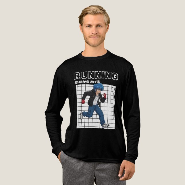 Laufen Tri-Blend Shirt (Volle Vorderseite)