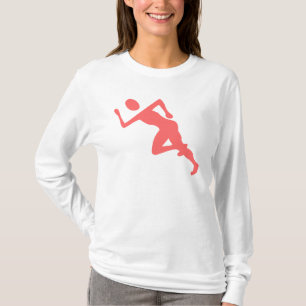 Laufen - tropisches Rosa T-Shirt