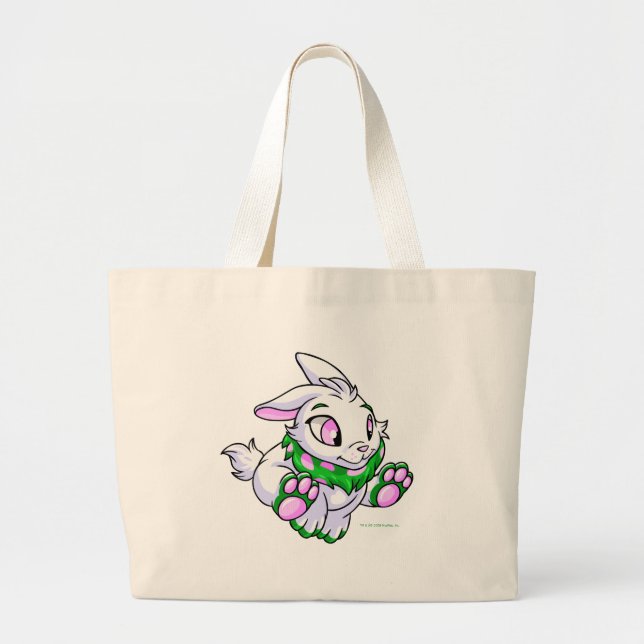 Laufen von grünem Cybunny Jumbo Stoffbeutel (Vorne)