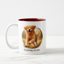 Laufend auf Freude Golden Retriever