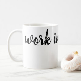 laufende Arbeiten Kaffeetasse