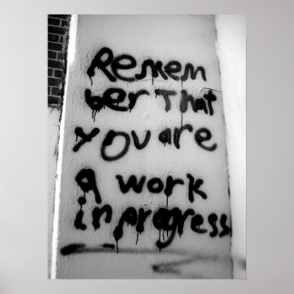 Laufende Arbeiten Poster