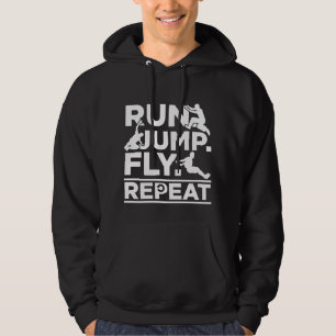 Laufende Athlete springende Freerunner Run Jump Fl Hoodie