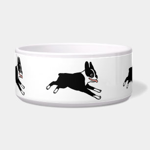 Laufende Boston Terriers Dog Bowl Napf