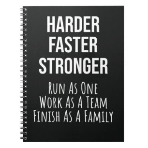 Laufende Geschenke Team Runners Cross Country Athl Notizblock